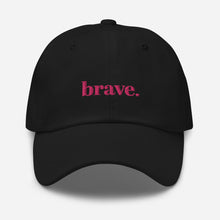 Load image into Gallery viewer, Brave Bird Club &#39;brave&#39; black cap
