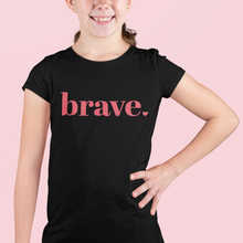 Load image into Gallery viewer, Girls &#39;brave&#39; Brave Bird Club Short Sleeved T-Shirt
