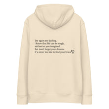 Load image into Gallery viewer, Try again Brave Bird Club Unisex Eco Hoodie (desert dust)
