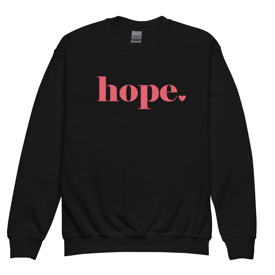 Girls 'hope' Brave Bird Club Crewneck Sweatshirt